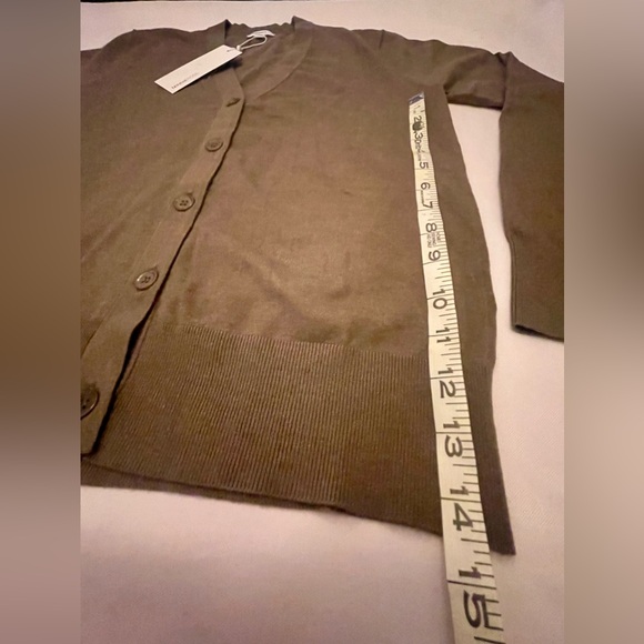 NWT Minnie Rose Lauren V-Neck Button Down Cardigan - Picture 5 of 7